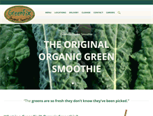 Tablet Screenshot of greenfixsmoothie.com